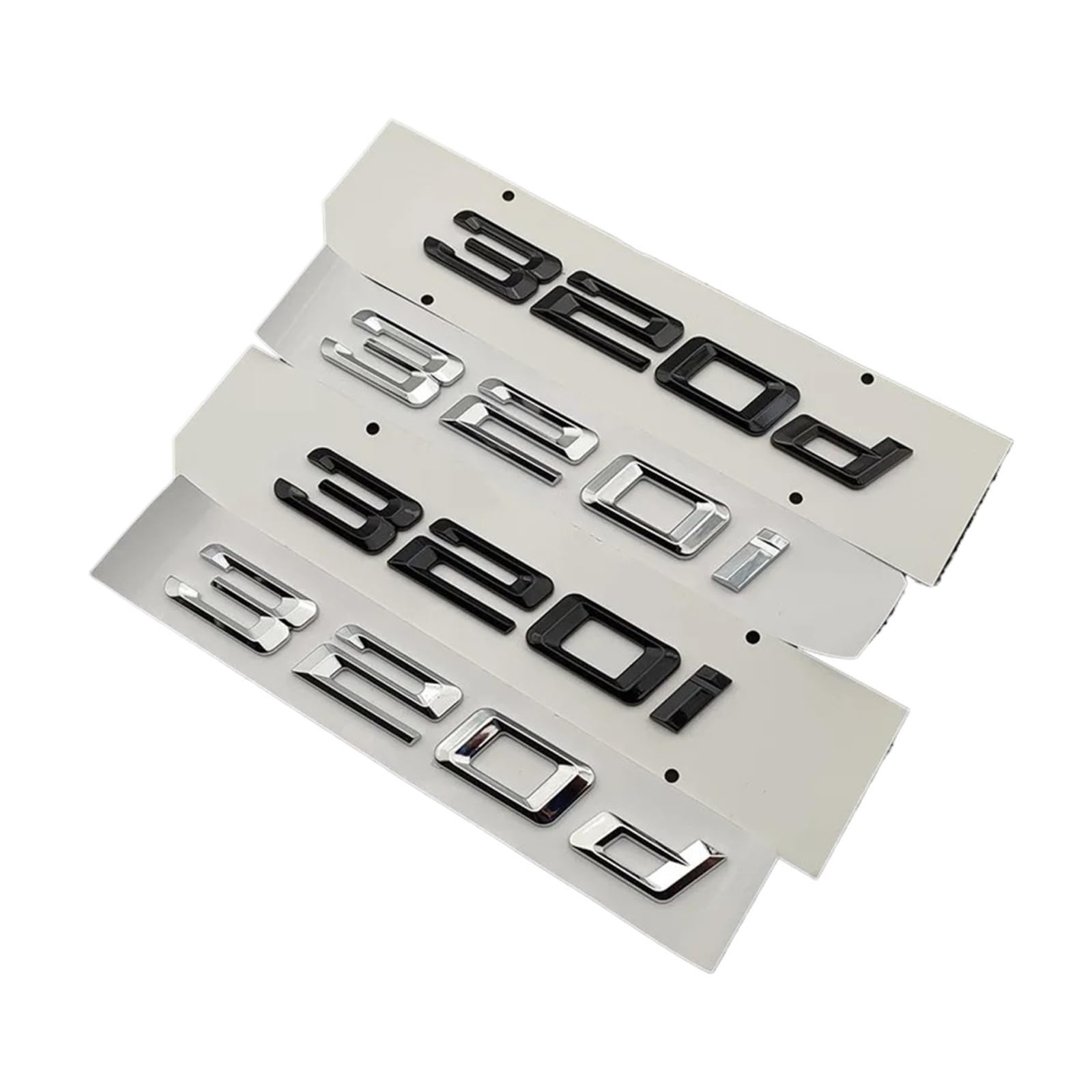 

AQXYWER (Small Shop) 3D Chrome Car Letters 316i 318i 318d 335d чёрный