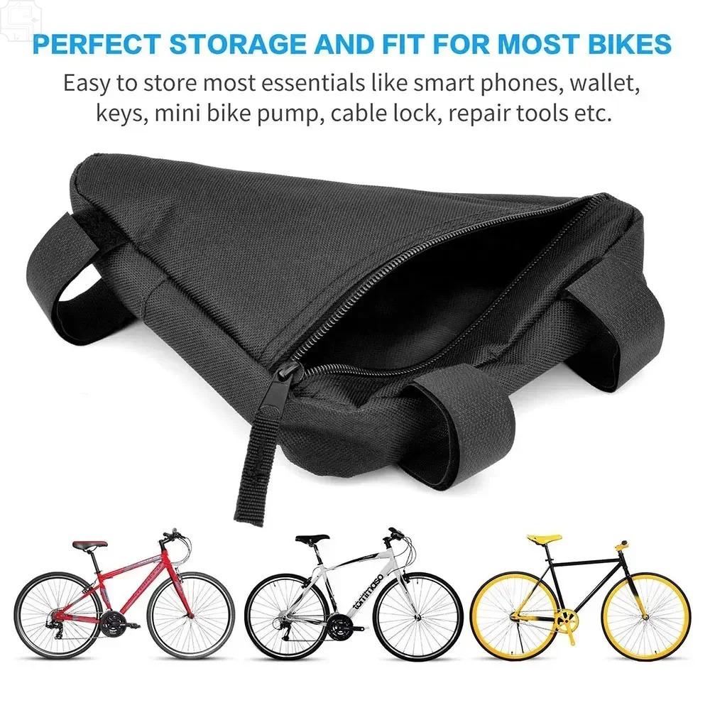 1PC Bike Bicycle Bag Front Tube Frame Handlebar Waterproof Cycling Bags Triangle Pouch Frame Holder Bicycle Accessories