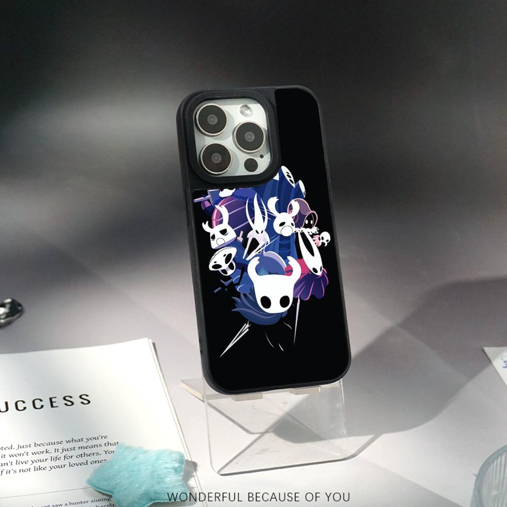 Super fashion Hollow Knights game Phone Case for iPhone 17 16 e 15 14 13 12 Pro Max Sheepskin Silver-edged protective case
