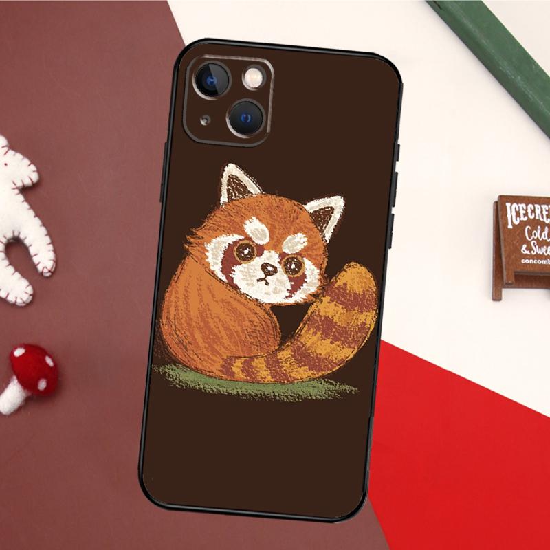 Red Panda Phone Case For iPhone 16 15 14 13 12 Mini 11 Pro Max X XR XS Plus Bumper Back Cover