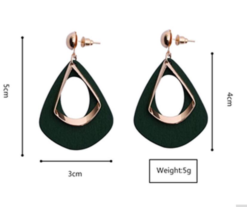 ES3222 Bohemia Earrings Statement Zircon Exaggerated Ethnic Hollow Out Geometric  Drop Earrings For Women Boho Style