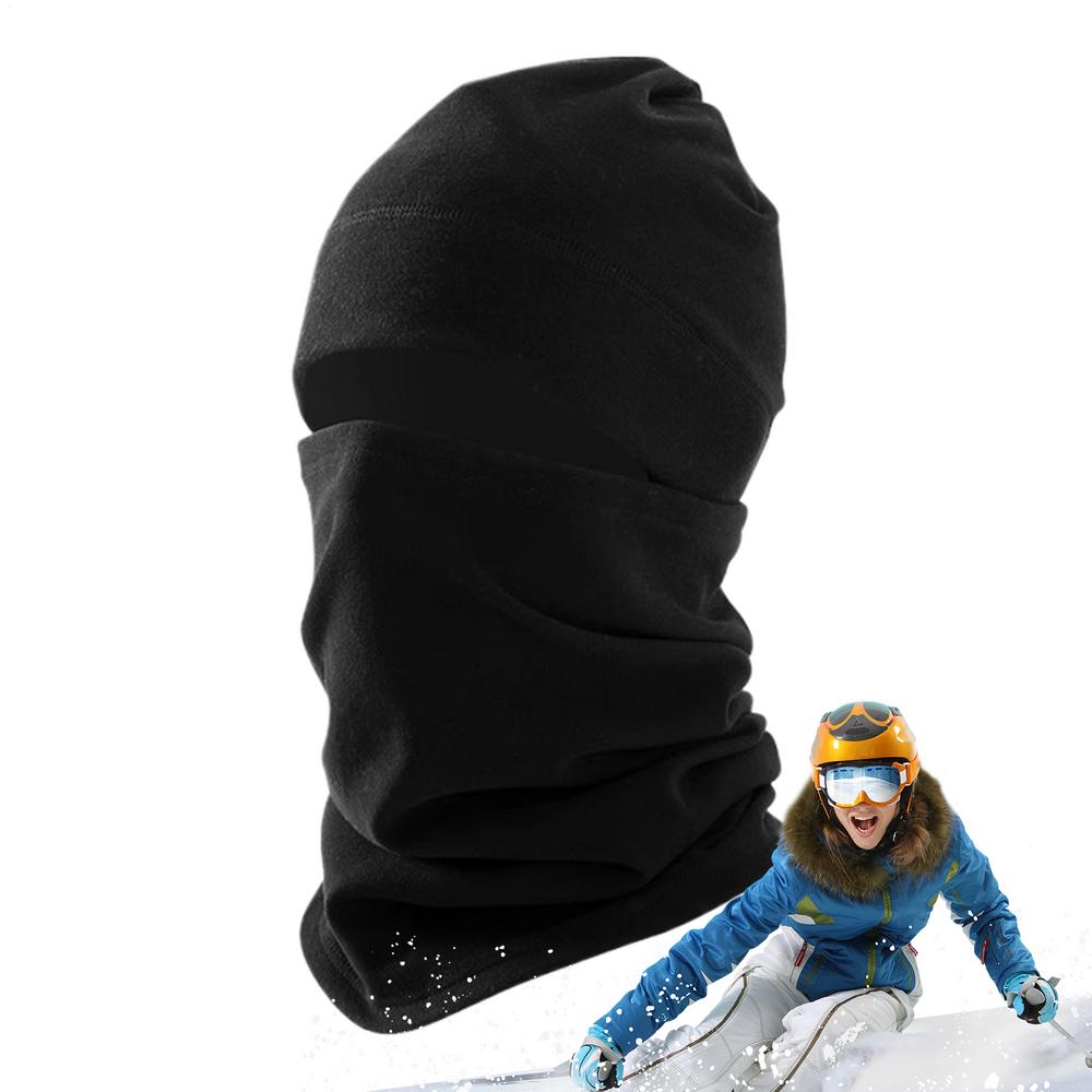 

Cycling Face Cover Warm Fleece Cold Weather Gear Winter Scarf Face Cover For Fishing Hiking Cycling Walking Climbing чорний