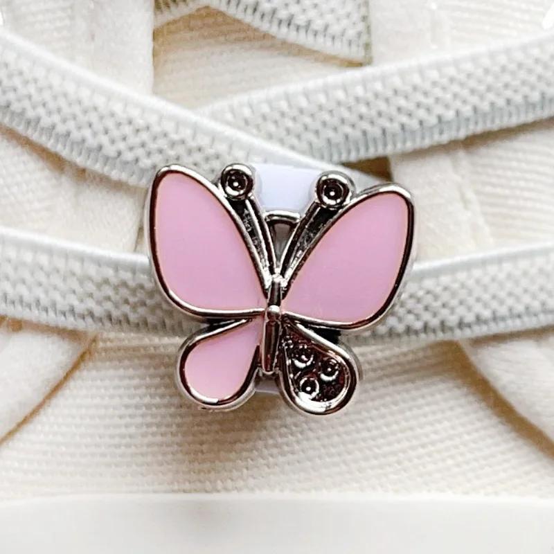 1Pcs Pink Shoelace Charm Buckle for Girls DIY Fashion Sneaker Accessories Shoe Laces Charms Decorations