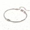 Trendy Love Knot Couple Bracelet for Women men Stainless Steel Chain Charm Gifts for Girlfriend Wife husband