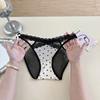 Women's Summer Sexy Lace Soft Satin Low Rise Triangle Panties