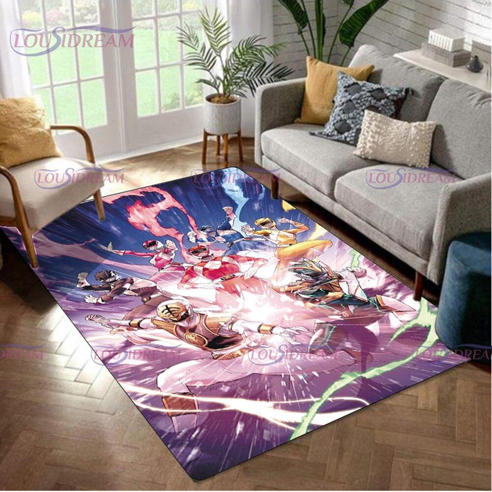 Area Dinosaur Power Popular Rangers Rug 3d Print Carpet Floor Mat Living Room Bedroom Decorate Large Area Carpet Kids Room Rug