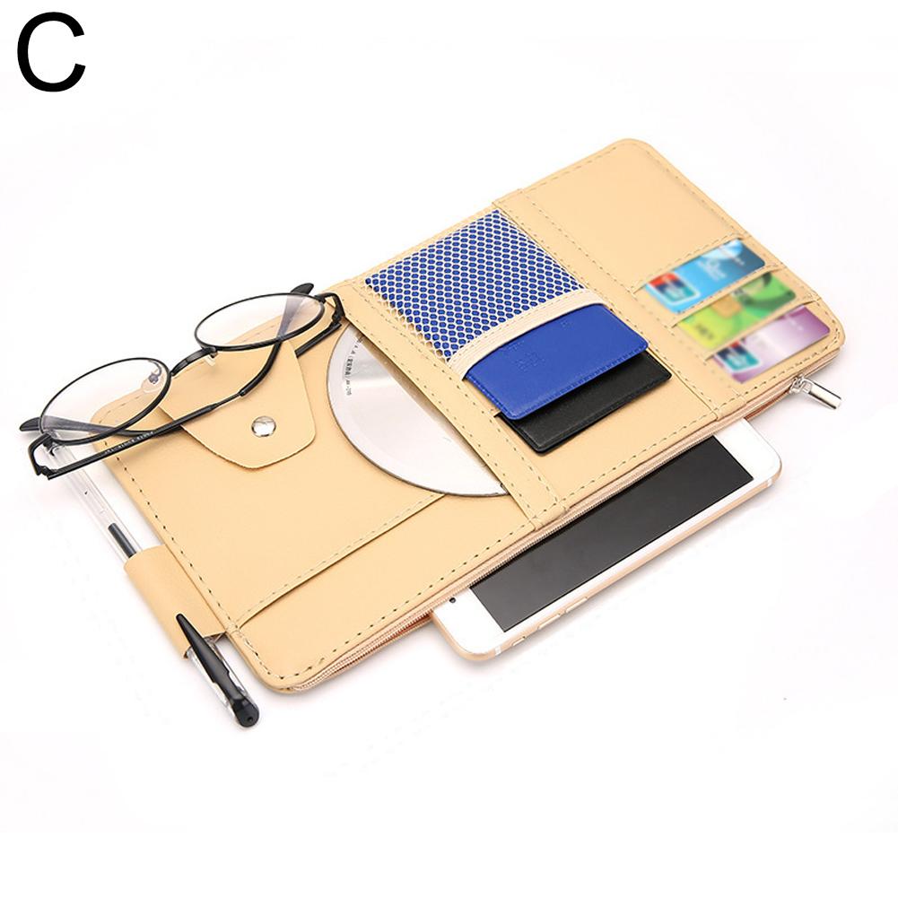 Car Sun Visor Organizer Sunglasses Clip Visor Organizer Sunglasses Holder Hanger Universal Car Interior Accessories