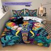 3pcs Colorful Elephant Tapestry with Butterflies Bedding Set - Festival Gift, Home Decor, Anime Design for Bedroom and Guest Room Decoration (Includes