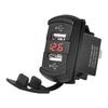 LED Digital Voltmeter Car Charger with Two USB Charging Ports Compatible with 12V and 24V DC Power Systems for RV Truck BoatGood product