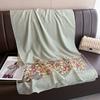 Elegant Soft Thin Luxury Silk Scarf Flower Embroidery Foulard Women Hijab Shawls Large Wraps Shiny Lace Scarf Female
