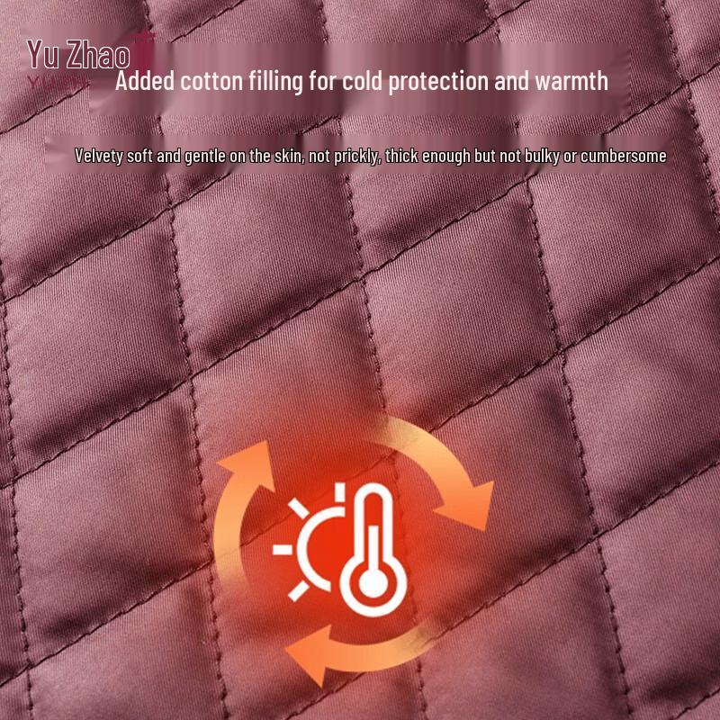 YUZHAOLIN Elderly Women's Thickened Wool-Blend Warm Winter Coat