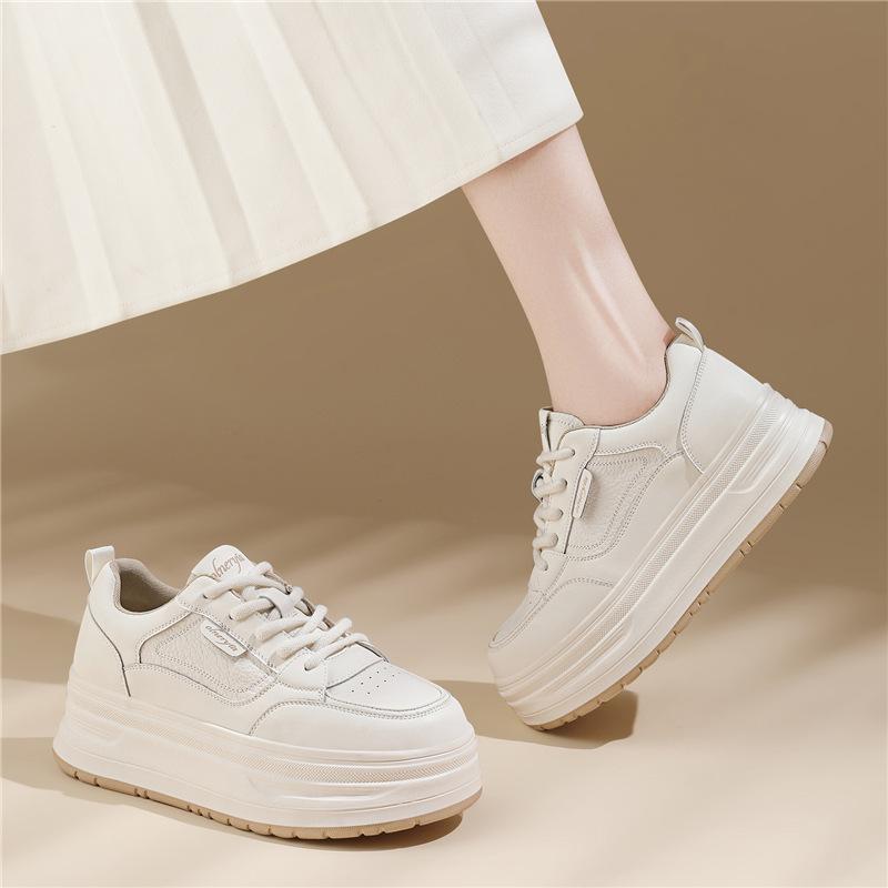 New platform heightening white shoes women's autumn and winter shoes women's comfortable casual versatile sports board shoes