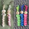 20Pcs Smiles Wood Beads Natural Wooden Beads for Crafting, Hole Round Wooden Smiles Face Beads Set for DIY Decorations