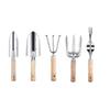 Hot Wooden Handle Stainless Steel Garden Tool Set Gardening Flower Kettle Gardening Tool Set