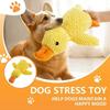 The Yellow Duck Dog Toy is a Soothing Duck Toy for Dogs. It Produces quacking and rustling Sounds to Keep Dogs Entertained, Suitable for Small, Medium