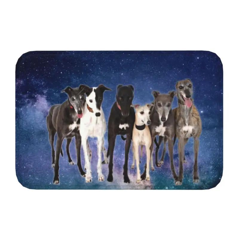 Personalized Vintage Whippet Greyhound Dog Doormat Mat Anti-Slip Hound Bath Kitchen Balcony Rug Carpet 40*60cm