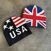 USA Flagge Strickmütze mit Wärme für Winter Outdoor Schneesport Männer Frauen