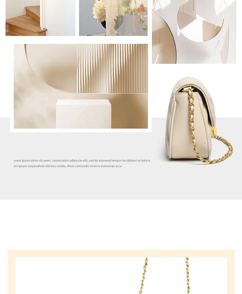 Women's Summer Crossbody Chain Bag: Small, Versatile, Light Luxury Shoulder Bag for Commuting
