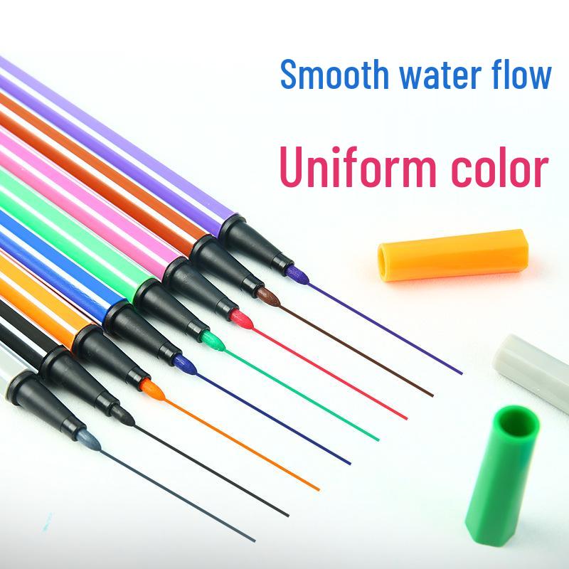 36-Color Watercolor Pen Set for Kids - Ideal for Kindergarten & Primary School Art Projects