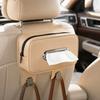 Easy Install Car Tissue Box Waterproof Tissue Holder Paper Towel Organizer Car Interior