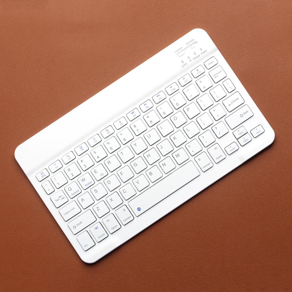 Bluetooth-Compatible Wireless Keyboard Portable Mini Rechargeable Keyboard 78-Key for Apple iPad Tablet iOS Android Windows