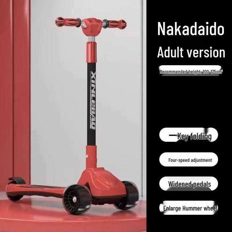 New Folding Scooter for Ages 2-20: Suitable for Young Kids, Older Children, and Adults - Perfect for Commuting