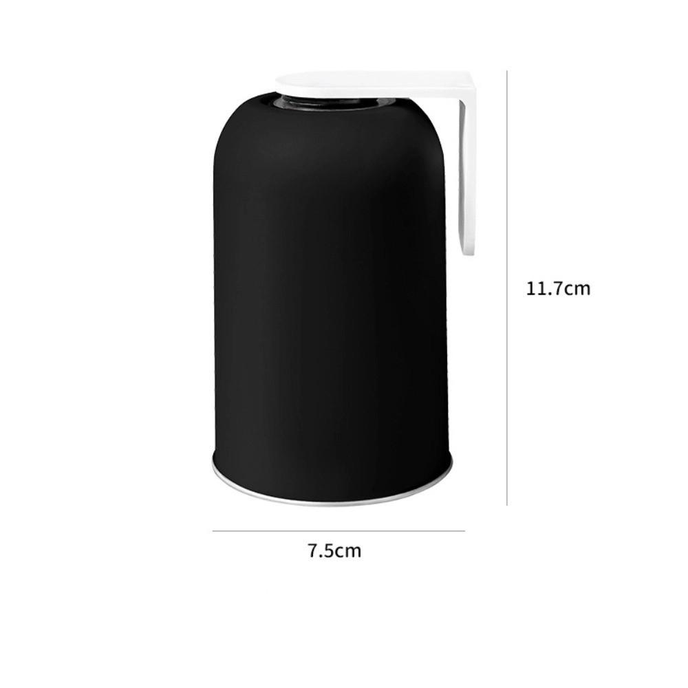 

Wall Mounted Toothbrush Cup 304 Stainless Steel Brushing Cup Magnetic Mouthwash Cup Home чорний