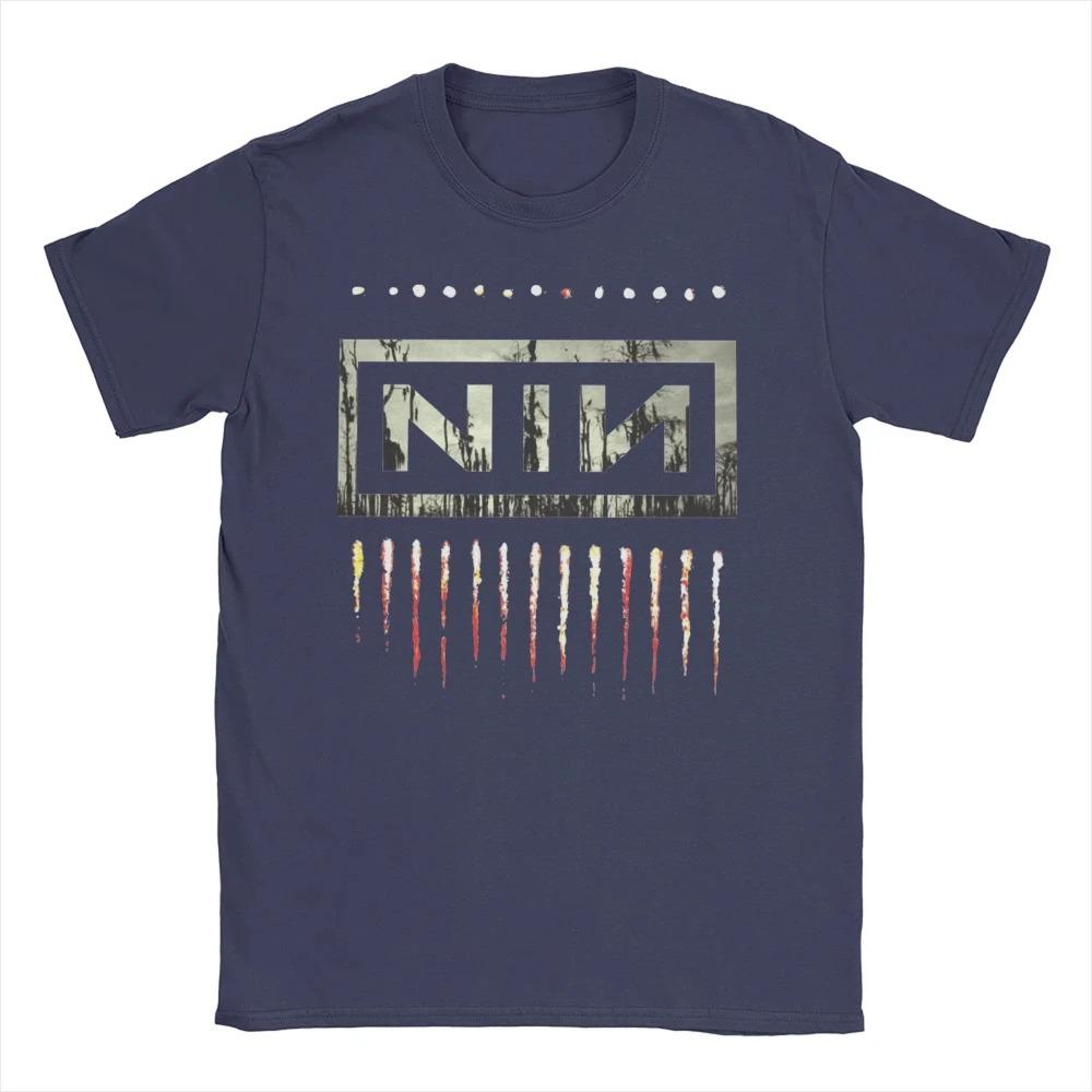 

Nine Inch Nails NIN Rock Band Apparel Men s Women Cotton T Shirt Cotton Tee Print Oversized T-shirt Summer Unisex Clothes Cotton 4XL