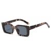 Ins Popular Fashion Small Rectangle Sunglasses Women Retro Leopard Shades UV400 Men Trending Square Sun Glasses