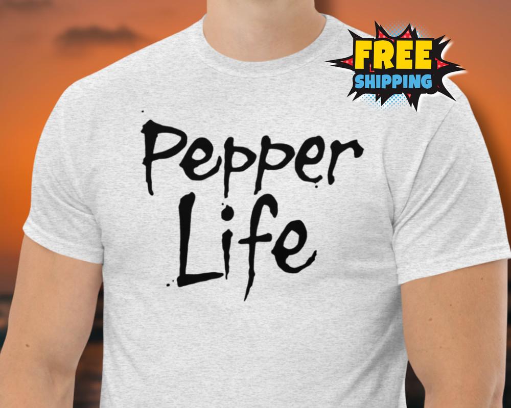 NEW Funny PEPPER Life Shirt Salt Life Parody Funny Fishing Shirt Surfing Tee Unisex T-Shirt XL
