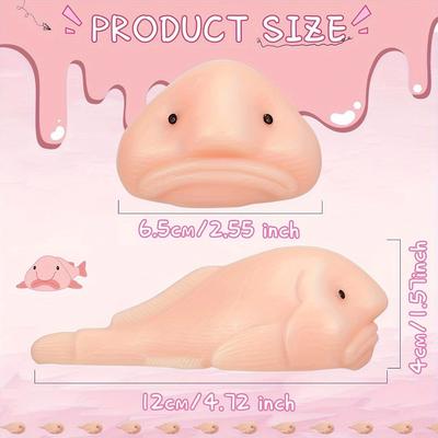 1 Pieza Juguetes de Apretar Pez Borracho Animal Sensorial Suave Pop Fidget Juguetes para Niños Adultos Alivio del Estrés Juego Fiesta Halloween Navidad Regalos