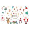 Santa Claus Electrostatic Sticker Decorations, Shopping Mall Glass Door Stickers, Reindeer Window Stickers, Atmosphere