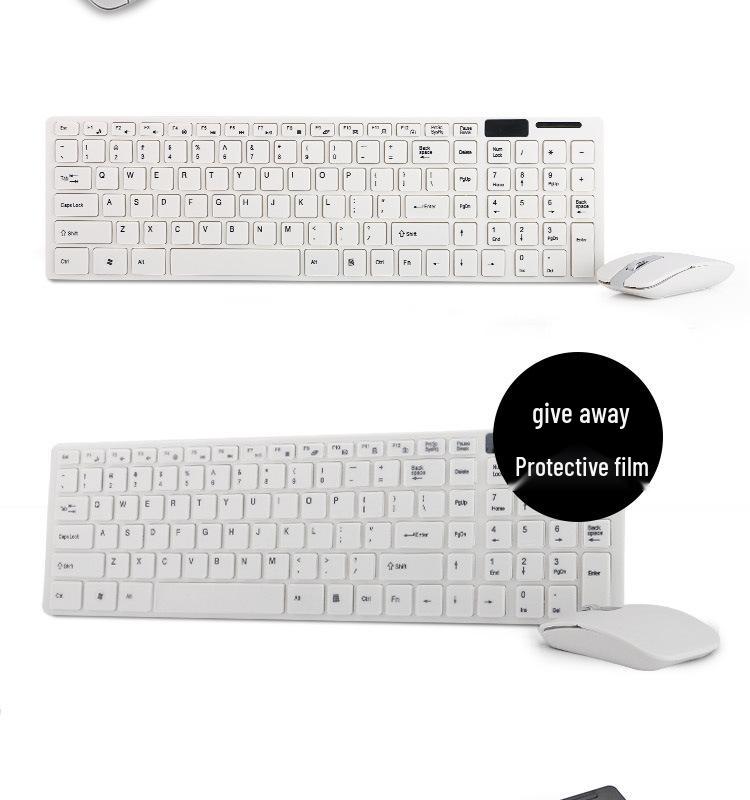 Wireless Silent Keyboard & Mouse Combo for Desktop & Laptop