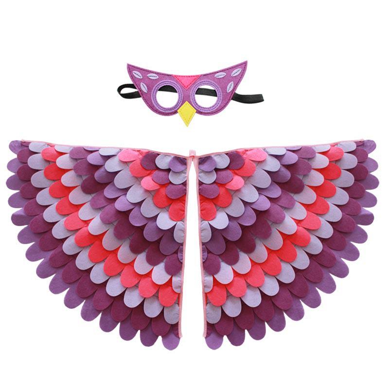 Kinder Vogelvleugels Halloween Kostuum Cape voor Kleuterschool Optredens