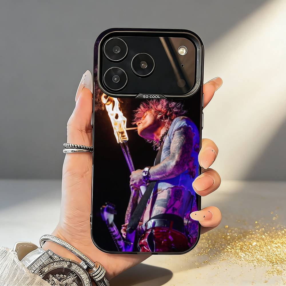 M-Machine-GUN K-Kelly Singer Phone Case For iPhone17,16,15,14,13,12,11,Pro,MAX White Matte Shockproof Cover
