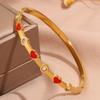 Hot-selling titanium steel bracelet, girls' high-end sense of fashion, popular light luxury in Europe and the United States, Gypsy star love diamond 