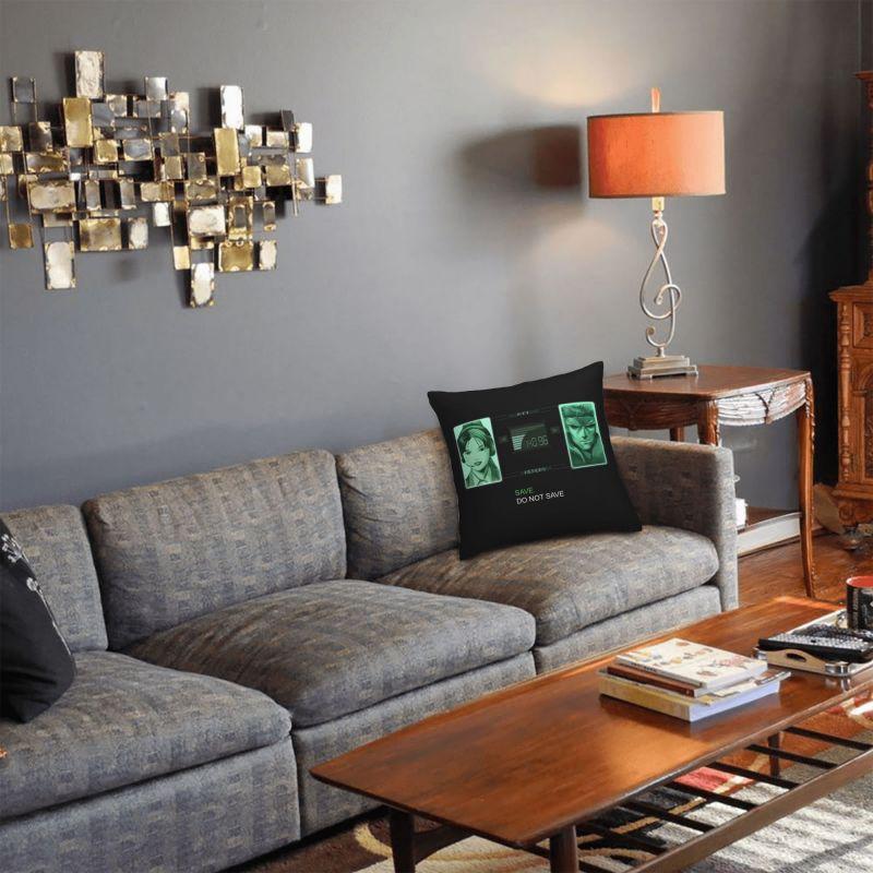 Luxury Metal Gear Solid Codec Cushion Covers 40x40cm Velvet Video Game Lover Pillow for Sofa Square Pillowcase Decoration
