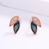 Exquisite Small Earrings for Women's Leaf Shape Earrings Fashion Leaf Earrings Handmade Enamel Jewelry Party Gifts Women Jewelry