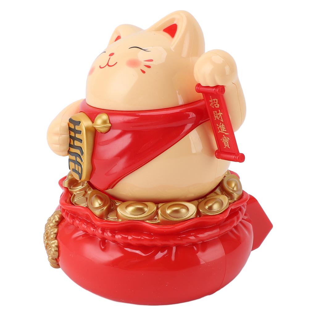 Solarbetriebene Glückskatze Dekorative Reichtum Begrüßende Winkende Arm Glückskatzen Ornament für Zuhause Auto