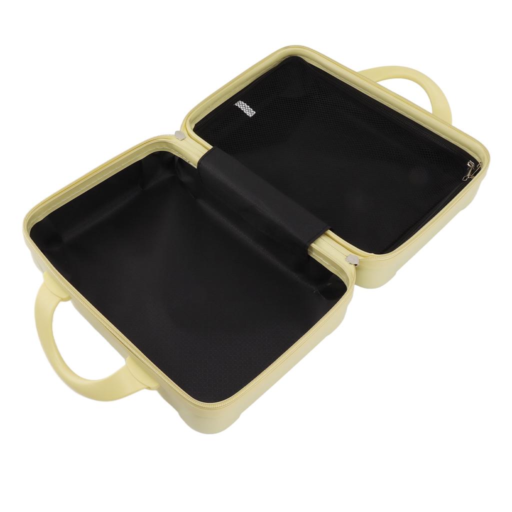 14in Cosmetic Box Suitcase Design Vintage   Large Capacity Portable ABS Makeup Bag for Women Girls Travel