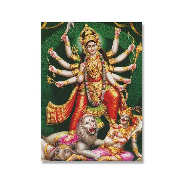 Shiva Parvati Poster, Hinduismus, religiöse Kunst, Ganesha, Leinwandgemälde, Vishnu, gedrucktes Wandbild, Wohnzimmer, Heimdekoration