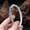 Vintage Nordic Vikings Dragon Bracelets 316L Stainless Steel Open Cuff Bangle Men Fashion Jewelry