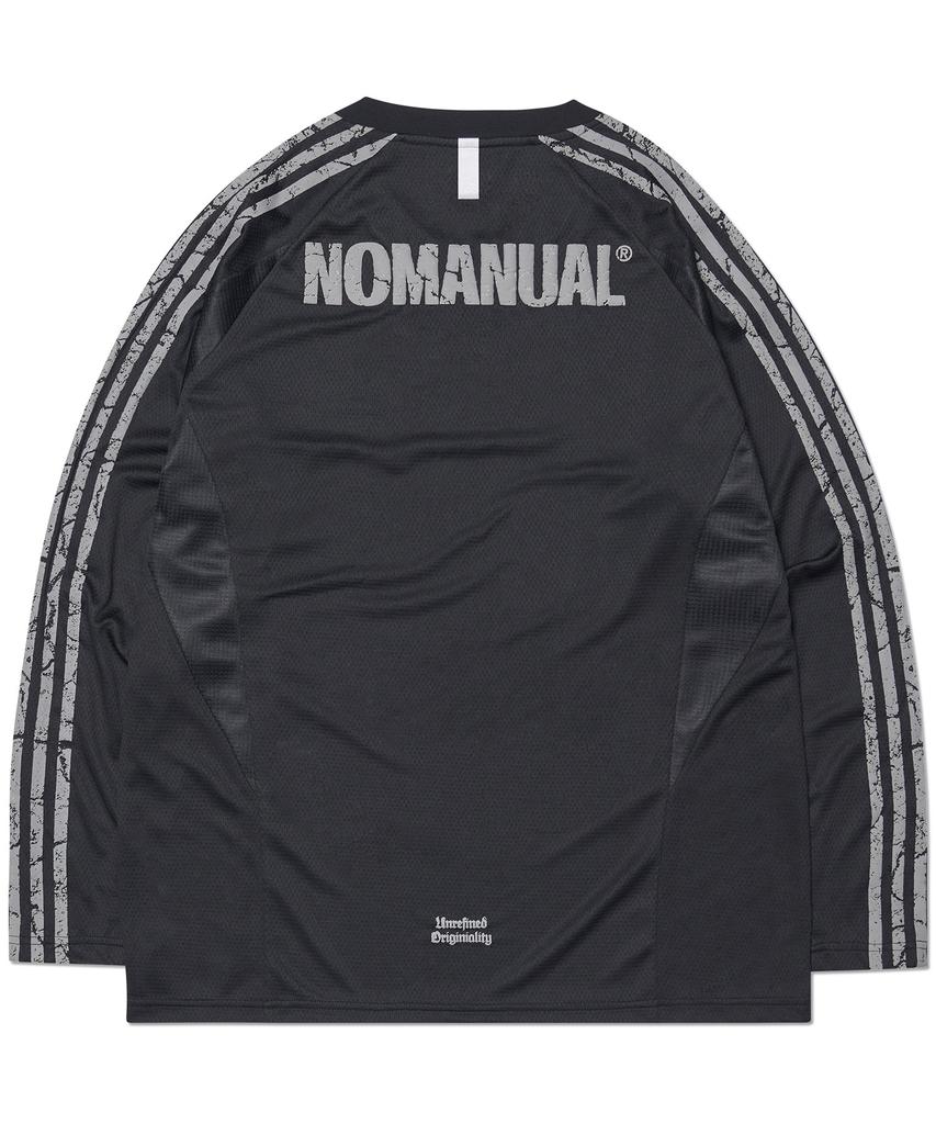 Nomaenyueol Cracked Line Long Sleeve Uniform - Black