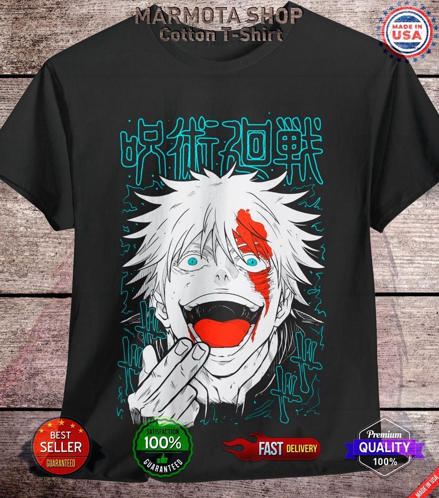 

Футболка Годжо Сатору Магическая битва Сукуна Аниме Японская футболка Манга JJK M