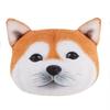 Cushion Dog Face 3D Printed Cute Car Neck Pillow Car Headrest Dog Cat Seat Belt Shoulder Cover