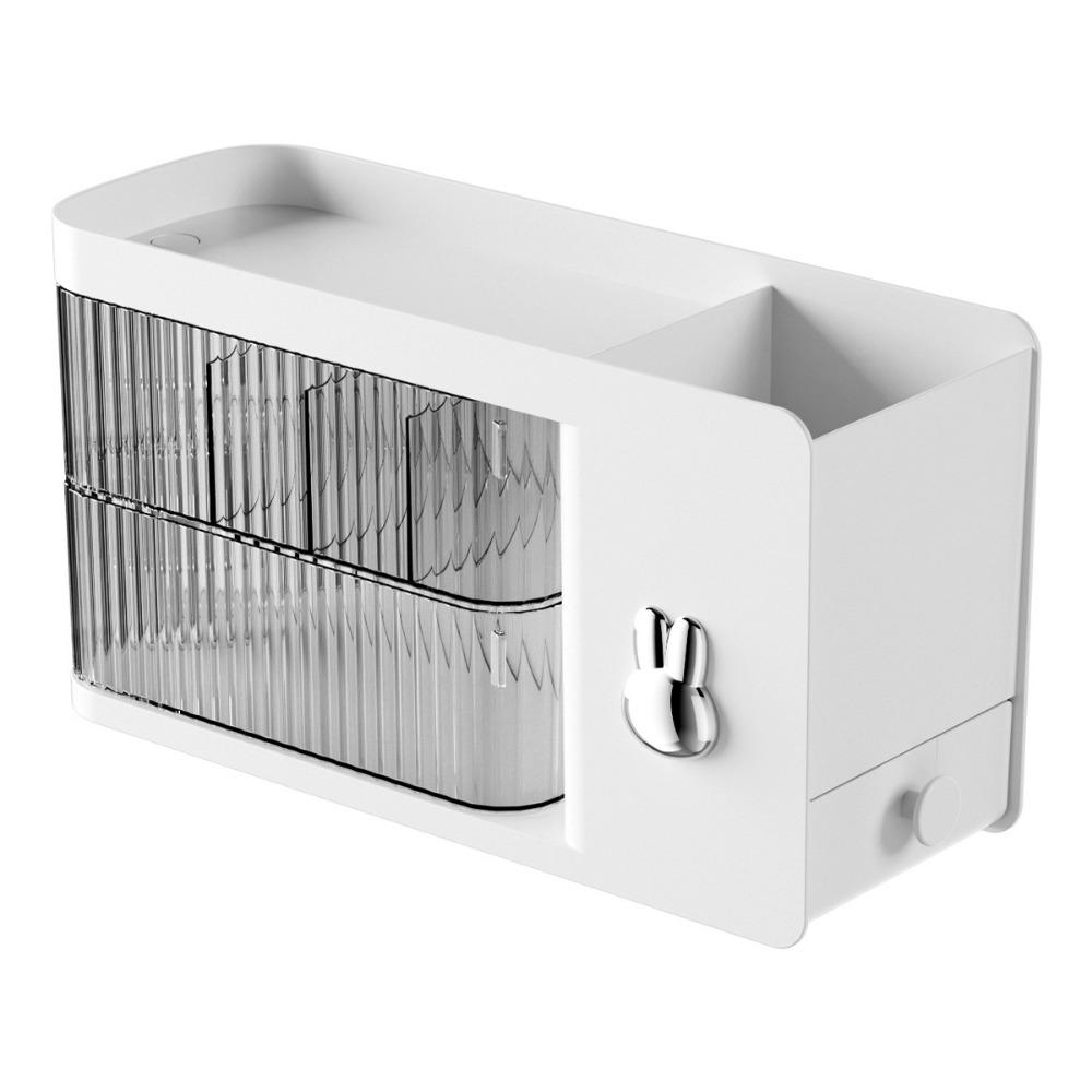 

Wall-Mounted Data Cable Storage Box Large Capacity Desktop Shelves Living Room белый