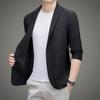 Minimalist Men Casual Blazer Ice Silk Nylon Spandex Seamless High Stretch Sun Protection Cooling Summer Breathable Tech Jacket