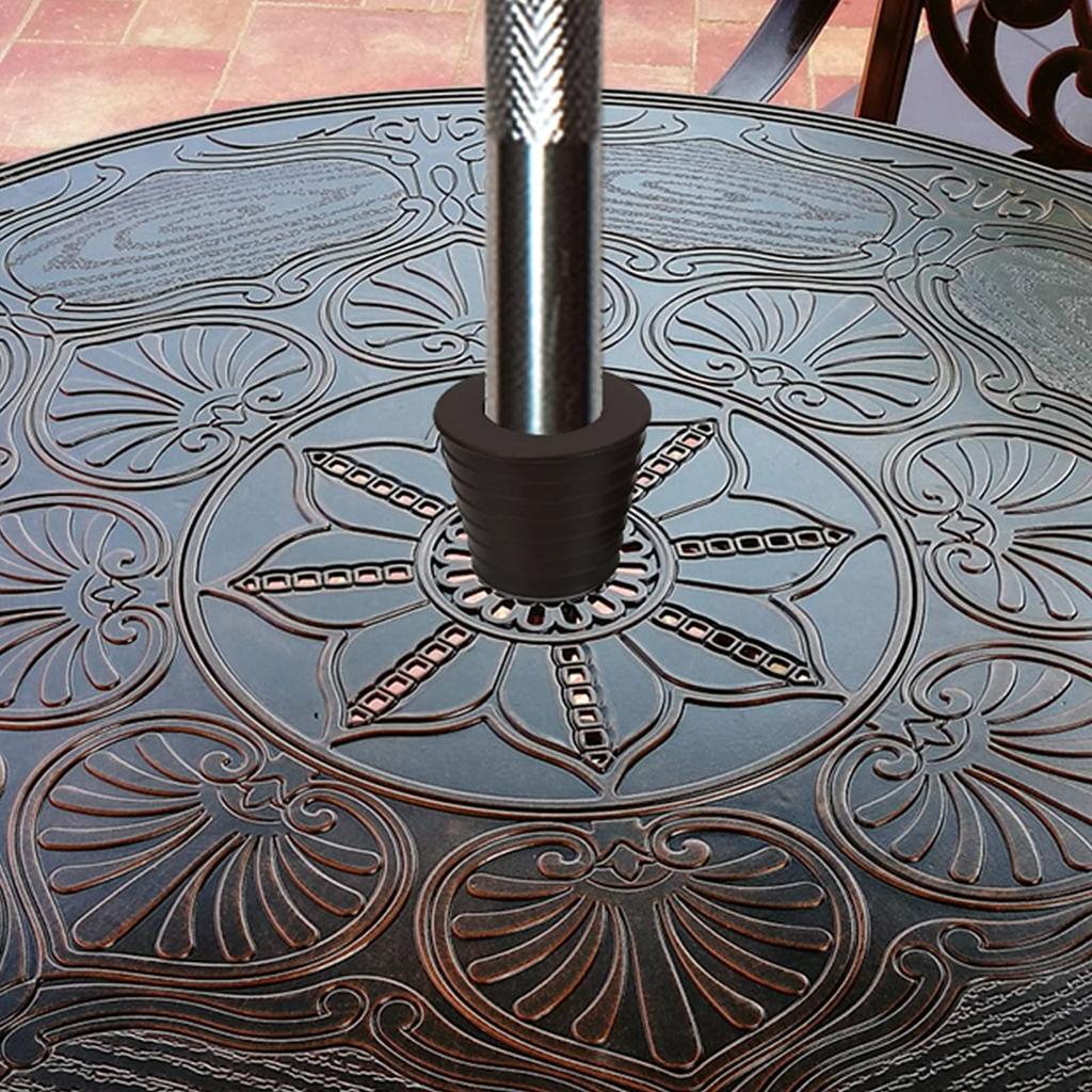 Cono De Paraguas De 38Mm Anillos De Cuña Enchufe Orificio De Mesa De Patio Soporte De Base