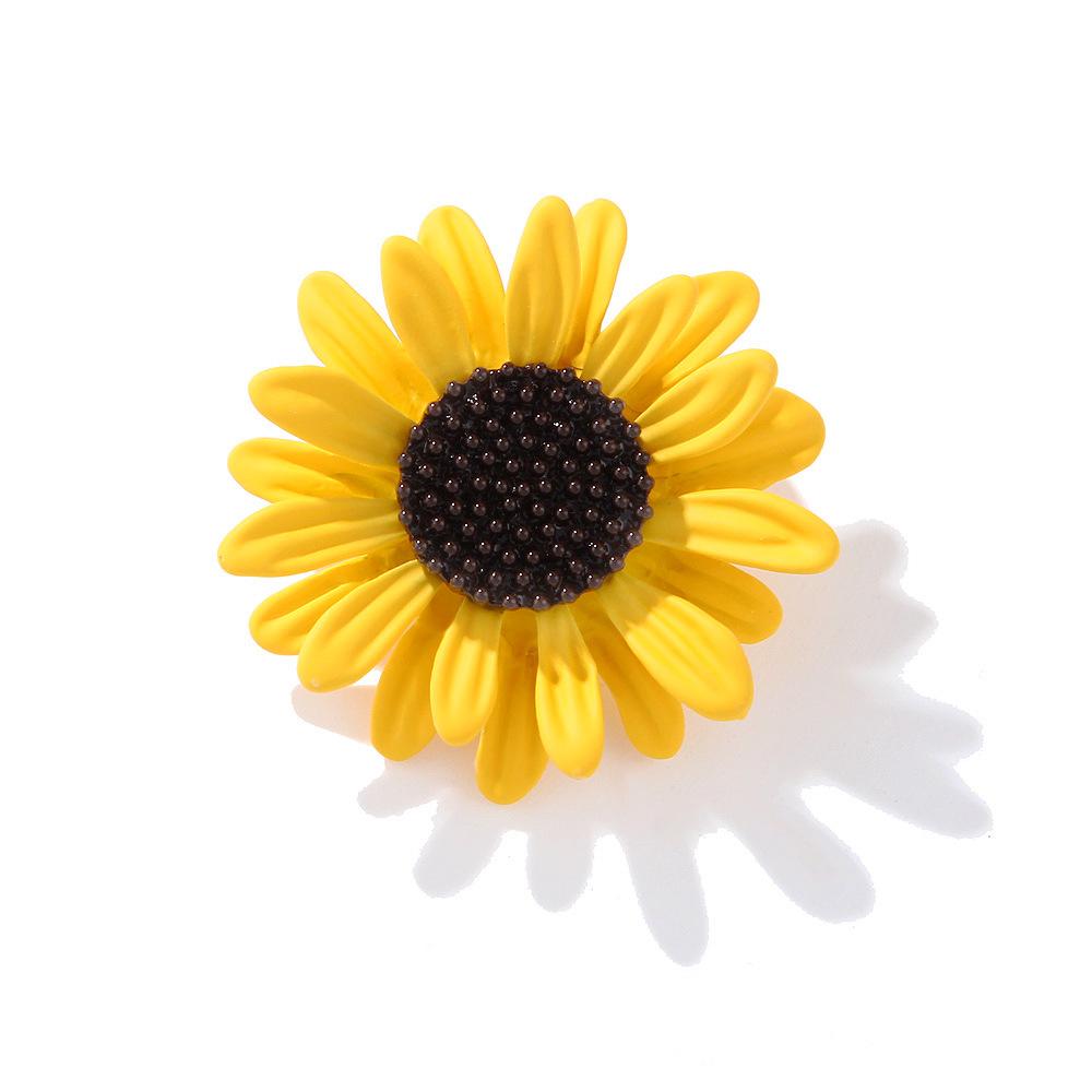 Sunflower Brooch Mori Flowers Netroots Models of Small Fresh Sunflower Brooch Flower Designer Brooch Mini Bobby Pins Perfect Gift for Couples
