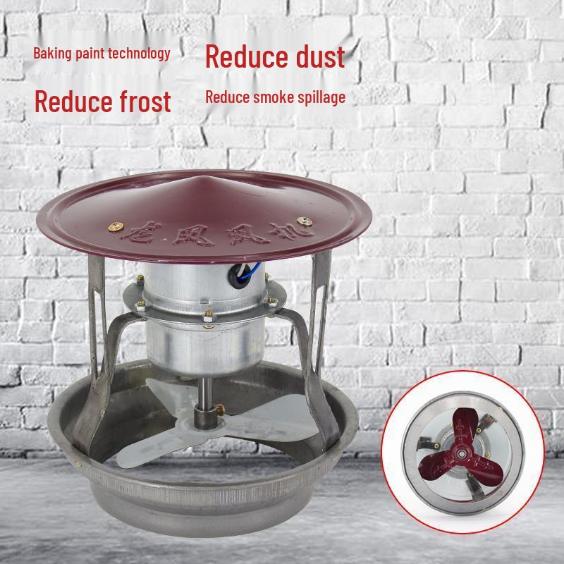 New High-Wind Anti-Backdraft Chimney Draft and Smoke Fan with Anti-Frost Protection